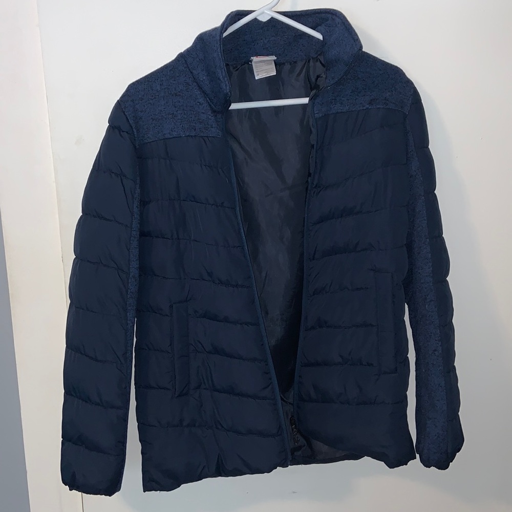 Navy Blue Puffer Jacket